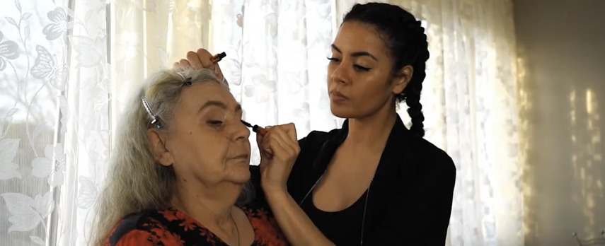 Legacy session gentle makeup application